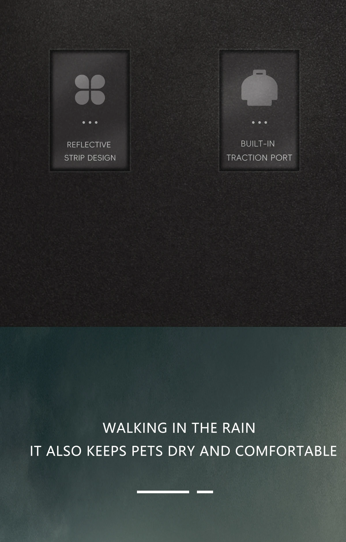 Wasserdichter Hunde-Regenmantel mit Kapuze, Reflektierender Streifen Leichter Hunde-Regenjacke, Verstellbarer Riemen Hunde-Regenponcho für Mittelgroße und Große Hunde – Detail 3