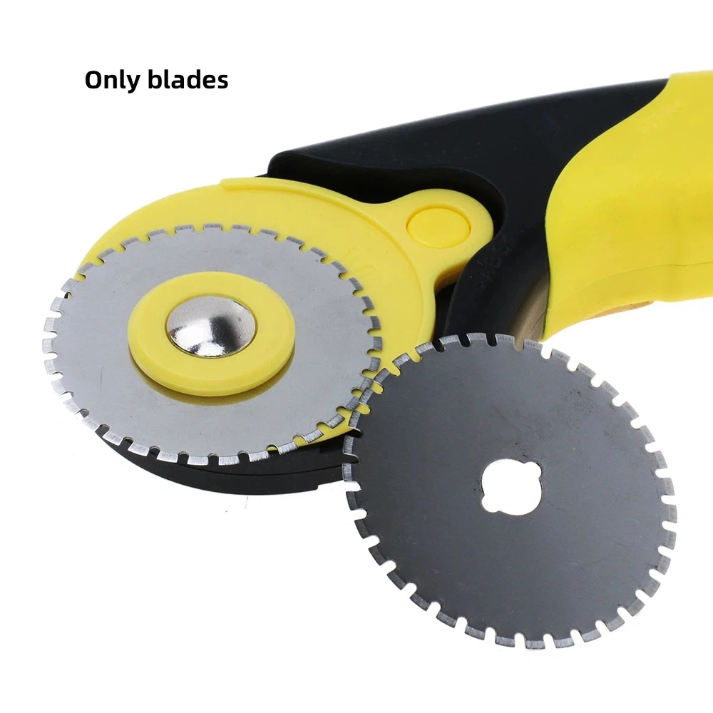 5/10 Pcs 45mm small round knife paper cutting dotted line blade rolling wheel knife tooth blade Skip rotary blades