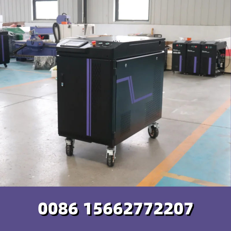 Acctek 300W-500W 1000W Pulsed Laser Cleaning Machine Multifunctional for Rust Removal on PVC and Acrylic Parts Car Restoration