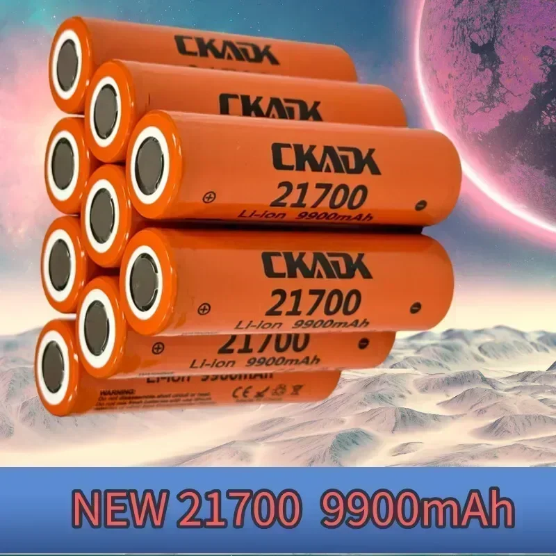 New Li-ion 21700 9900mah 3.7V Rechargeable Lithium Battery Toy, Flash Fan, Water Spray Fan, Flashlight, Radio Li - Ion Battery