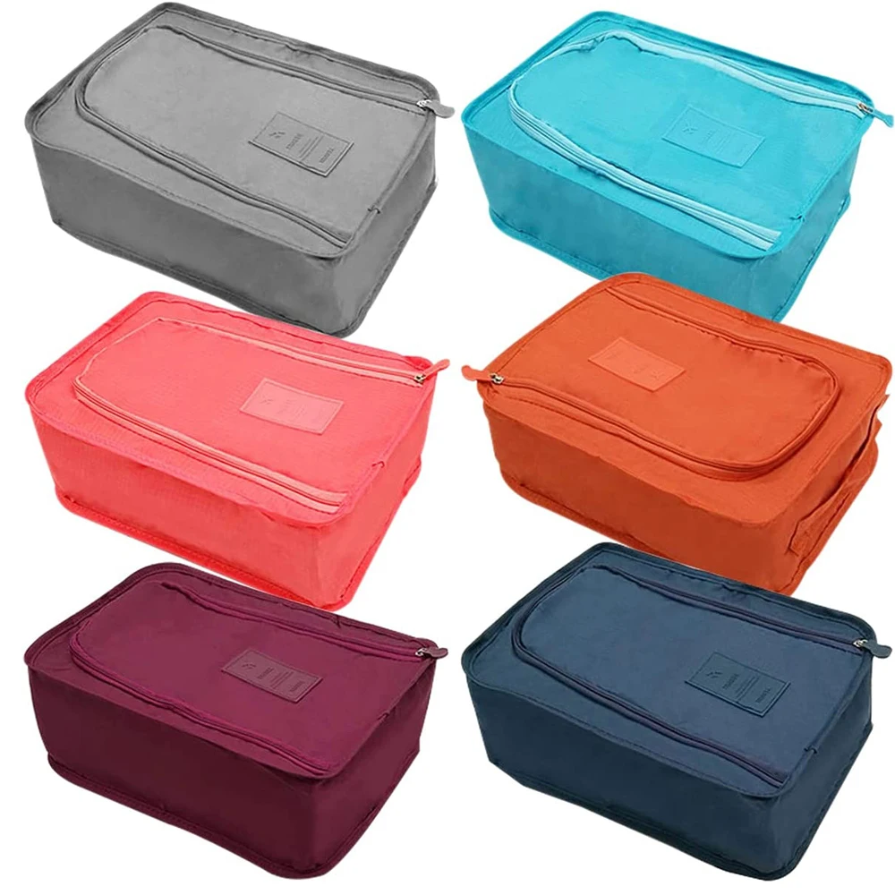 Travel Storage Portable Sneaker Bag Waterproof Breathable Single Shoe Storage Bag Foldable Portable Small Shoe Bag 6 Colors