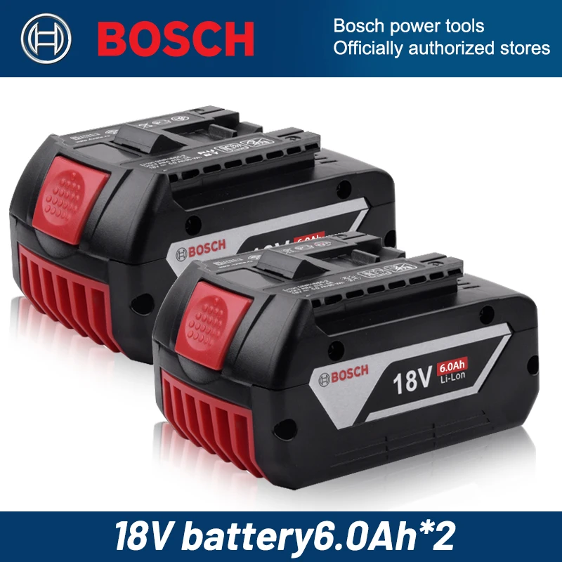 100% Original-Bosch 18V Akku, 6000mAh Ersatzakkus, Kabelloses Profi-System, BAT609 BAT618 GBA18V80 Werkzeug-Akku