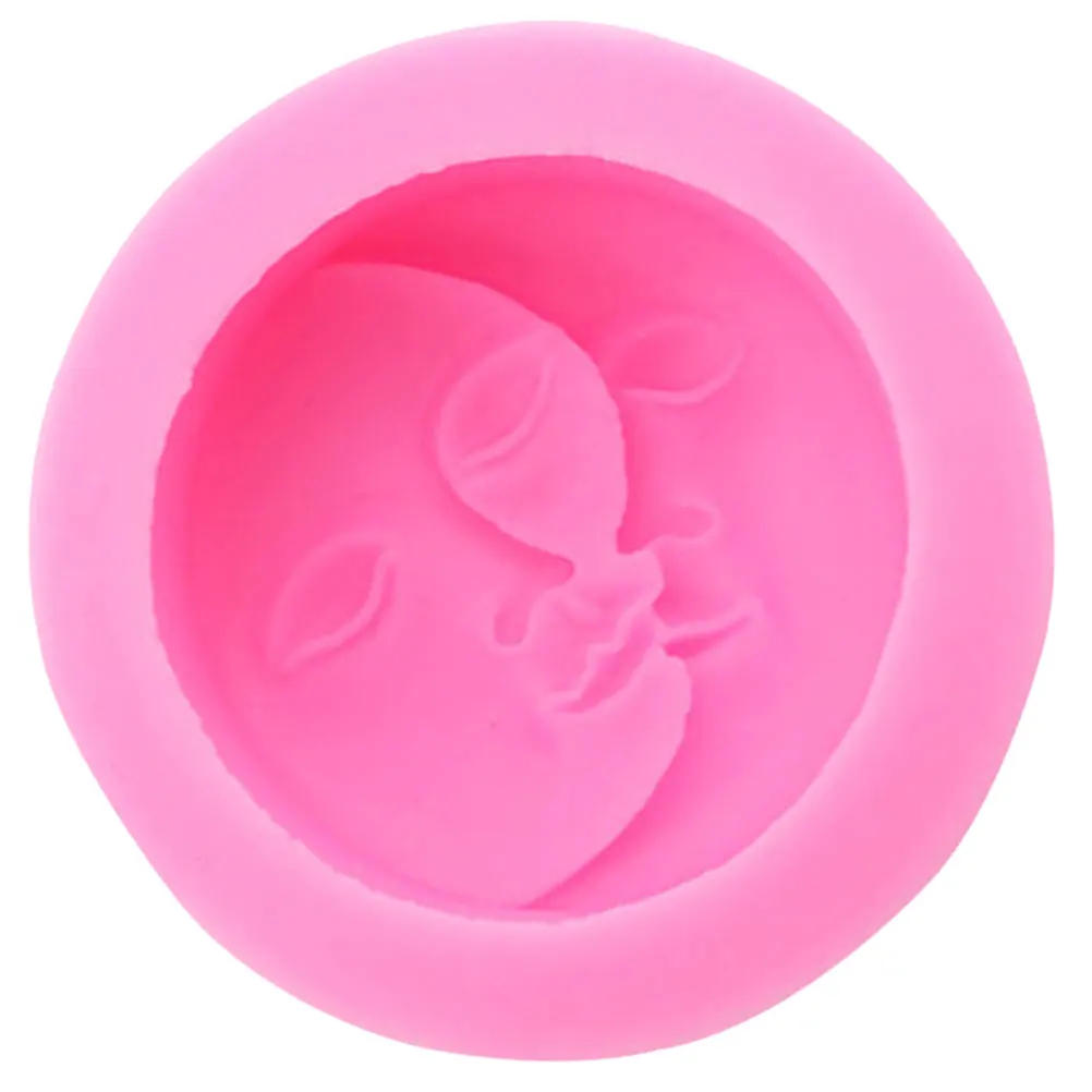 

Moon Face Silicone Baking Mold 3D Human Face Cookie Mold Non-Stick Flexible Kitchen Tool For Desserts Multipurpose