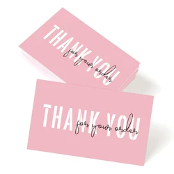 50pcs Thank You Card for Business,Party,Thank You Cards Small Business Supplies,Thank You For Your Order Card for Gift Packaging