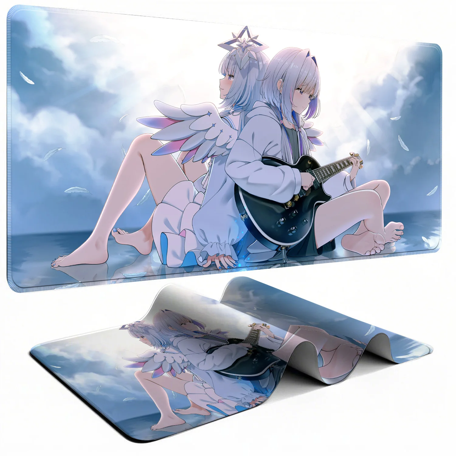 Amane Kanata Mouse Pad 1000x500MM Large Computer Mouse Pad Office Accessories XXL Gamer Non-slip Deskmat Mousepad Keyboard
