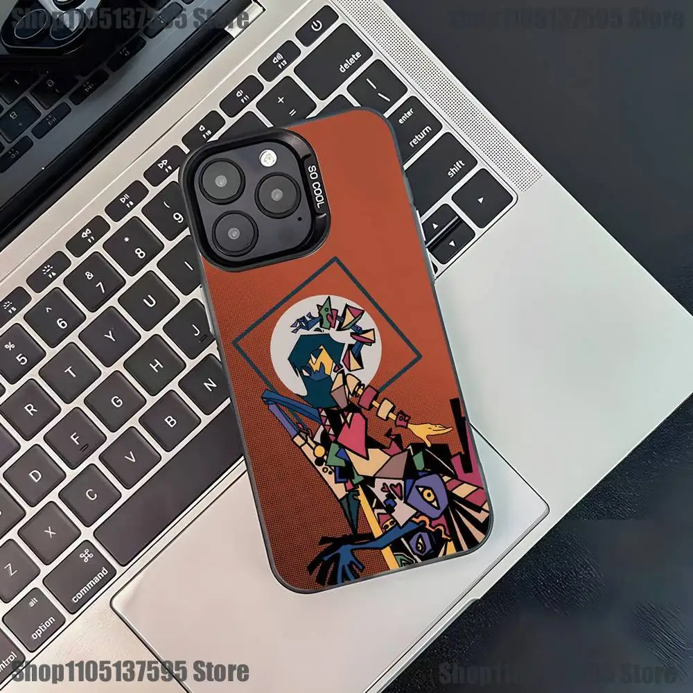 Casing HP ENA Dream BBQ GAME Untuk iPhone 17,16,15,14,13,12,11,Pro,XS,Max,Plus,Mini,SE4,E Hitam Matte Anti Benturan