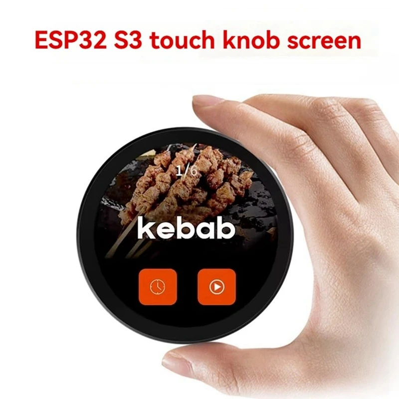 ESP32-S3 2.1 Inch Round Knob Switch LCD Touch Smart Display Screen Development Bluetooth WiFi LVGL for Black-VVNB