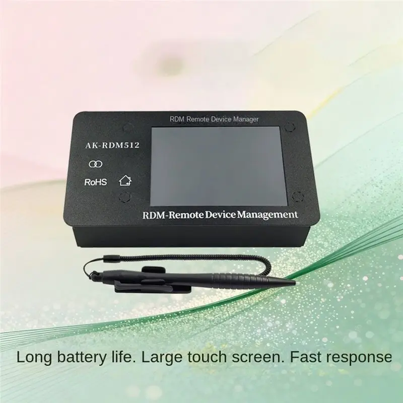 One Key Stage Light Address Coder DMX512 RDM Remote Device Manager 4 Inch Touch Screen XLR RJ45 For Bar Wedding Concert
