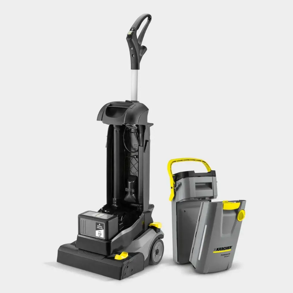 Hand Push Floor Scrubber Dryer 3-in-1 Industrial Commercial Cleaning Machine Sweep Wash Mop For Warehouse, Workshop And Property