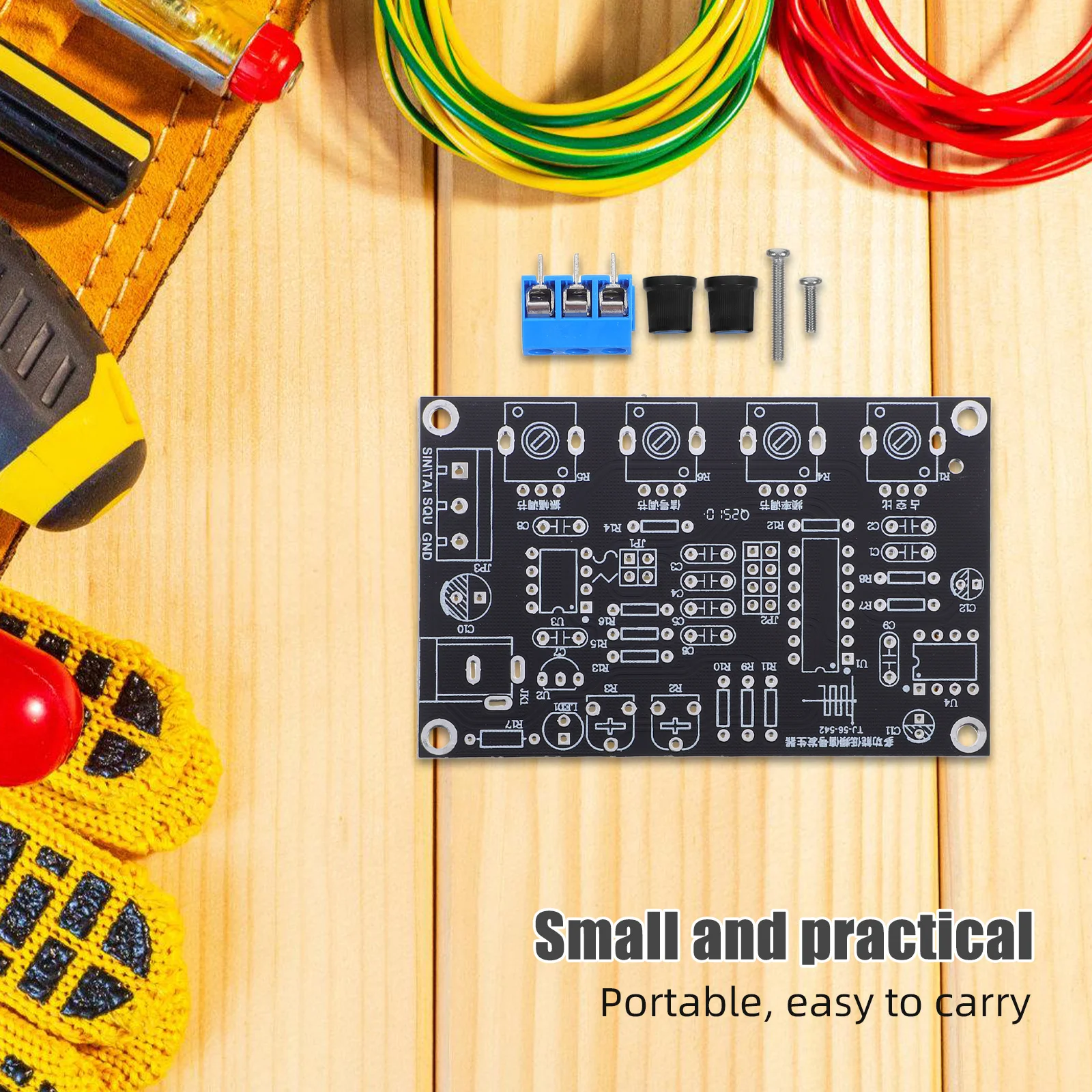 

Low Frequency Icl8038 Waveform Module With Enclosure For Diy Audio Testing Stem Education Lab Equipment