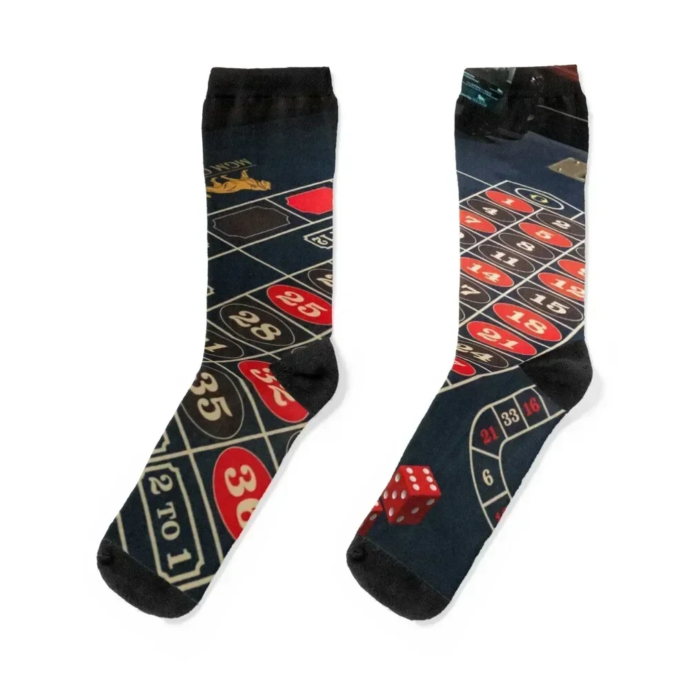 roulette, gambling,dice,casino Socks custom man Socks Woman Men's