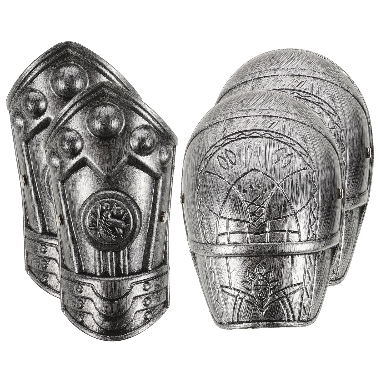 1Set Durable Plastic Armour Costume Accessory for Kids Roman Soldier Cosplay Halloween Party Props Lightweight Easy to Grasp