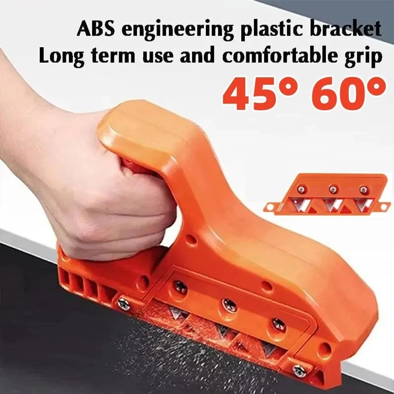 石膏ボードクイックカッター、石膏ボードハンドプレーン、ドライウォールエッジ面取り器45度-°-60-°-木工用石膏ボードエッジャー切断工具