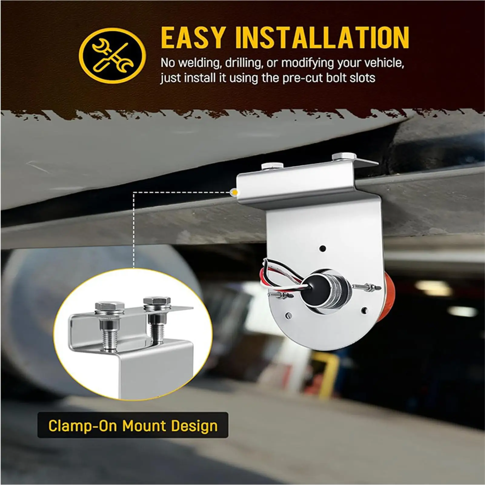 Under Glow Frame Brackets 2 Pieces 90 Degree Angle Stainless Steel Brackets Watermelon Light Frame Clamp Mounts For Trucks
