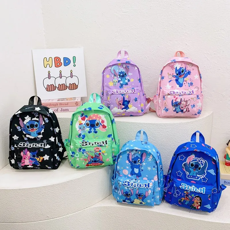 

2025Disney Mickey Mouse New Stitch Backpack Cartoon Bag Kindergarten Schoolbag Fashion Boys and Girls Backpack mini shoulder bag