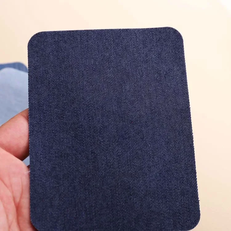 Thickened Denim Fabric Rectangular Iron on Patches for Clothing Dark Blue DIY Sewing Pieces Jeans Jackets Holes Stitching Cover