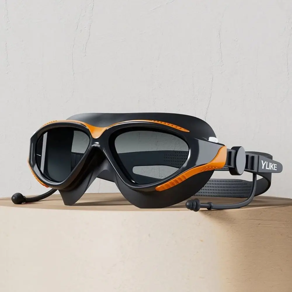 

New Waterproof Adult Swim Goggles Professional HD with Earplugs Swim Glasses Swimming Accessories Anti-Fog Diving Sports Eyewear