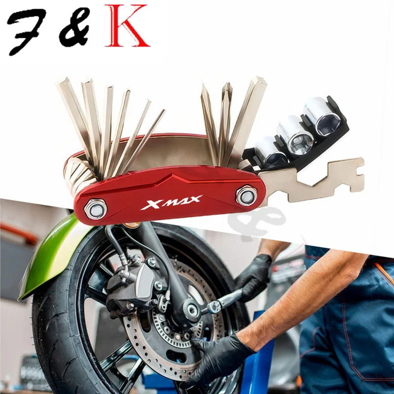 

2024 Motorcycle CNC Multi Tool Repair Screw Driver Set For X-MAX 300 2023 XMAX 300 XMAX 250 XMAX 125 400 NMAX 155 NMAX125