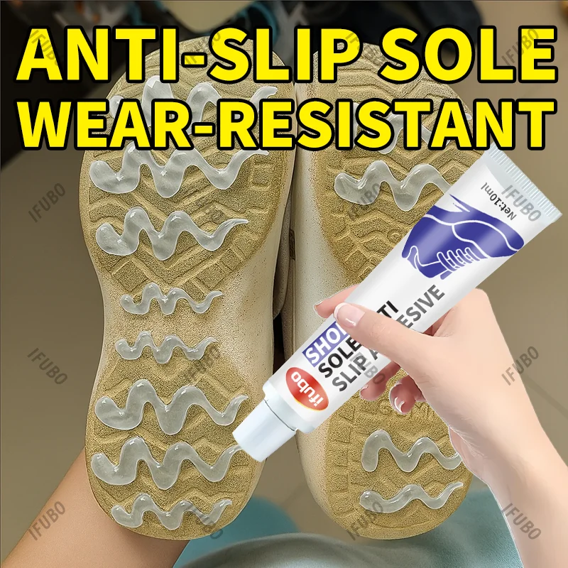 IFUBO Durable Anti-Slip Shoe Sole Gel Enhances Traction for Outdoor & Indoor Footwear Ideal for Sports And Various Activities