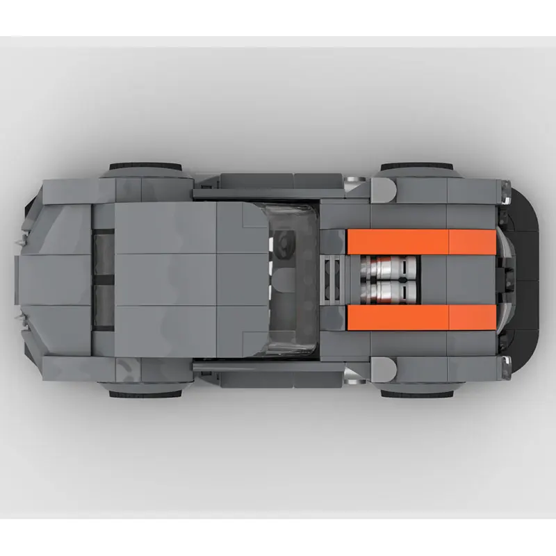 312 pçs MOC-221346 carro criativo velocidade campeões super corrida f1 veículo modelo bloco de construção corrida tijolo técnico presente natal