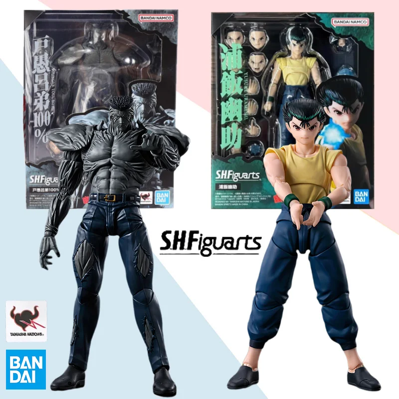 

Original Bandai SHFiguarts SHF YuYu Hakusho Younger Toguro and Yusuke Urameshi anime action figure model set collection toy gift