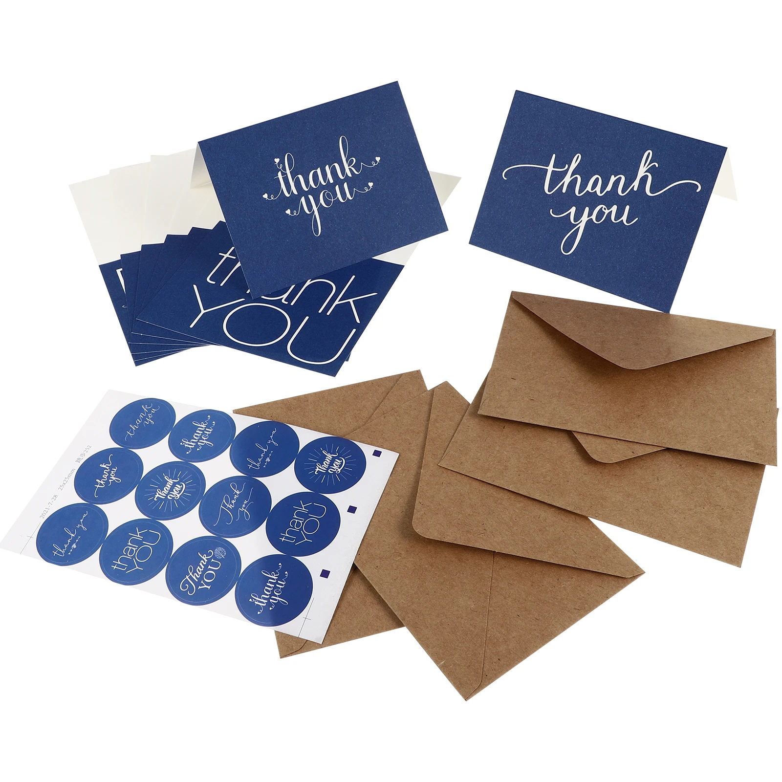 

16pcs Thank You Cards Envelope Set Smooth Writing Decorative Wedding Party Birthday Baby Shower Bridal Shower Business