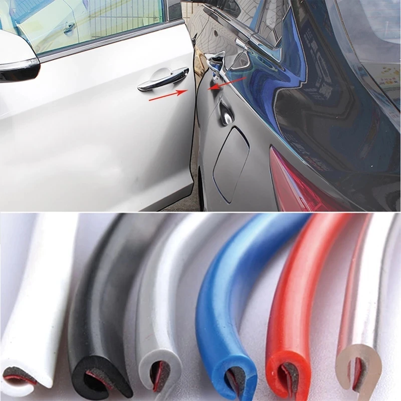 5M Car Door Protection Edge Guards Trim Scratch Moulding Strip For Ford Focus 2 3 Mk1 Fiesta Mk7 Ranger Mondeo Mk4 Fusion Lexus