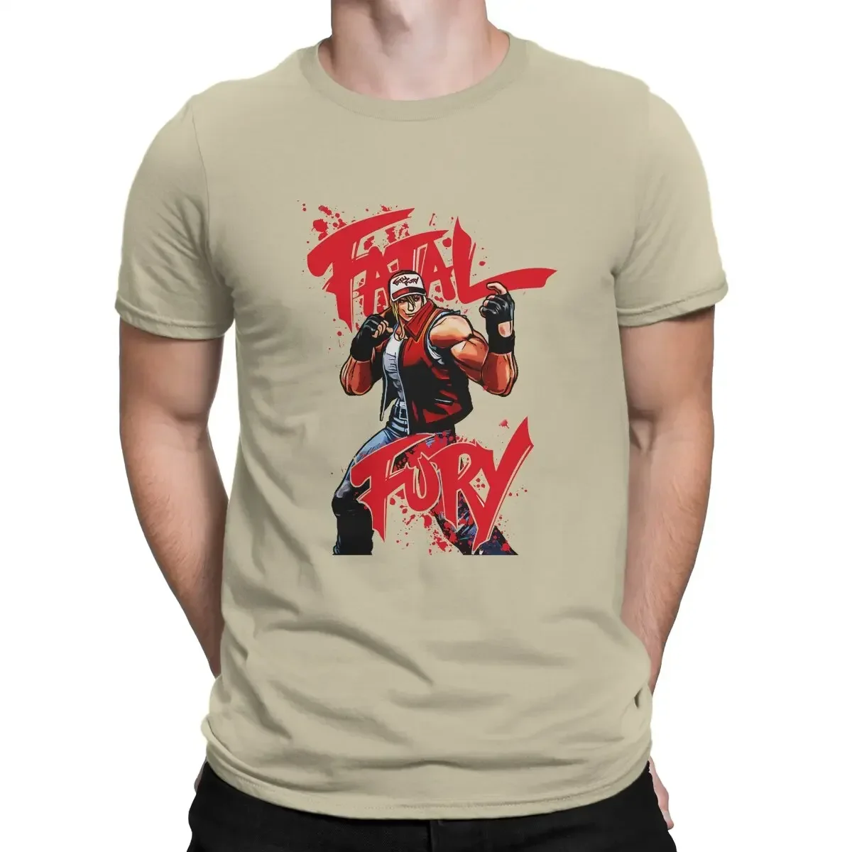 fashion Fatal Fury Classic  T-Shirts Men The King of Fighters Game Humor Cotton Tees O Neck Short Sleeve T Shirt Adult Clothes