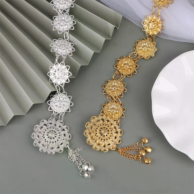 Винтажный ювелирный ремень с пряжкой из золота для традиционного платья саронг