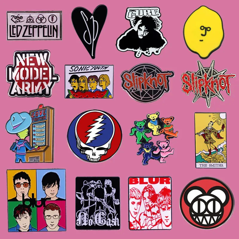 Band Series Badges Classic Rock Band Sign Brooch Exquisite Enamel Pin Music Lovers Gift Collect Commemorate Gifts Accessories