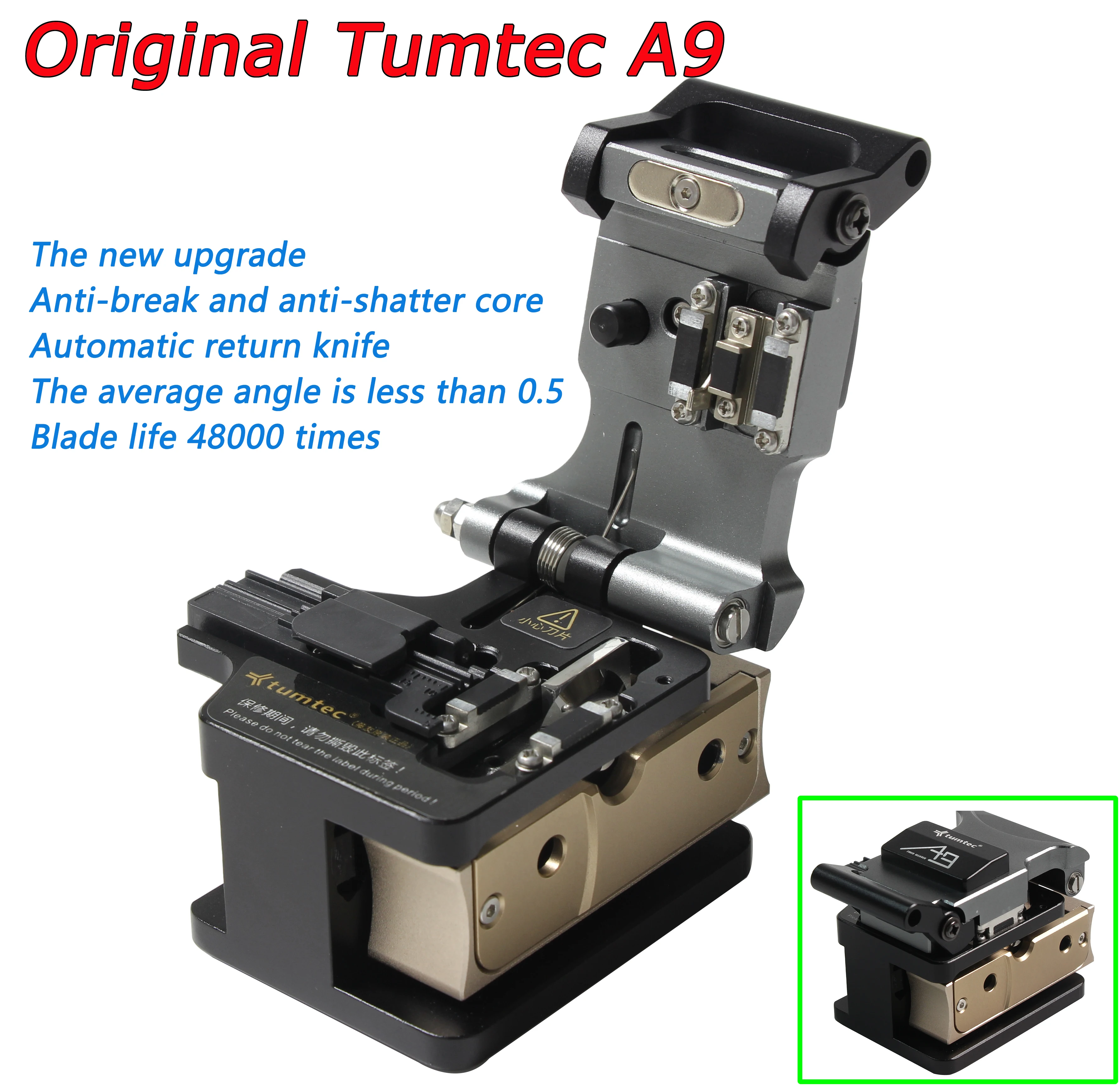 

Original Tumtec A9 High Precision Optical Fiber Cleaver Hot Melt Mechanical High Precision Optical Fiber Cutter