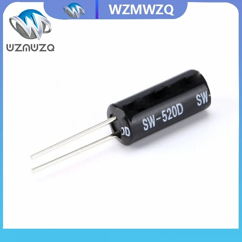 10pcs SW-520D 고감도 SW-520D 금속 볼 각도 틸트 쉐이킹 스위치 Arduino 용 진동 스위치