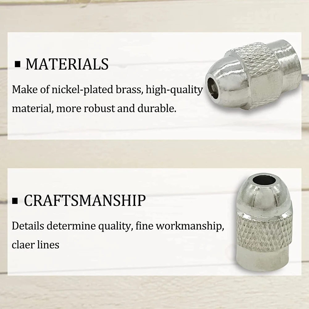 

AD23-Набор цанговых патронов для сверлильного патрона для Dremel, 11 шт. 4485, латунный набор инструментов для быстросменной сверлильной гайки (1/32 дюйма до 1/8 дюйма)