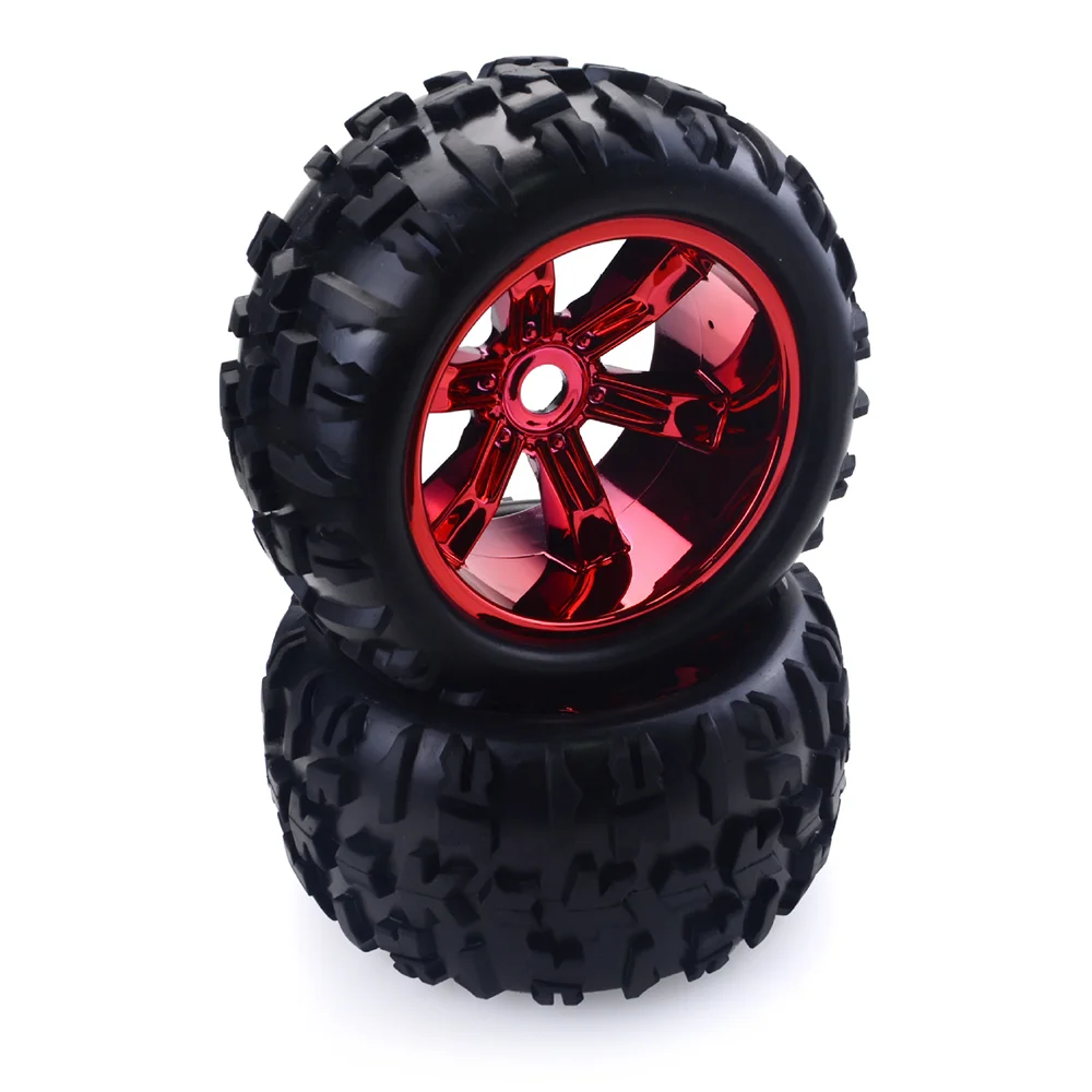 ZD Racing 2Pcs Rubber 1/8 Climbing RC Car Truck Wheels Tires 8477 for HSP Louise TRAXXAS HPI E-MAXX Savage Flux ZD Racing Parts