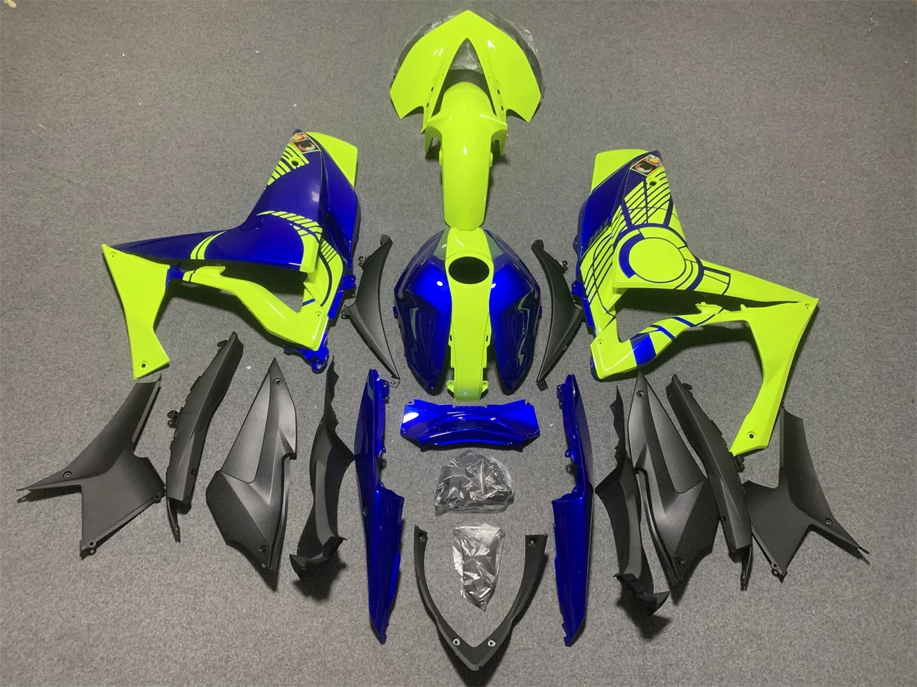 Motorcycle Fairing Kit fits YZF-R3 2015 2016 2017 2018 YZF-R25 15 16 17 18 Year Fairing Fluorescent yellow blue motorcycle