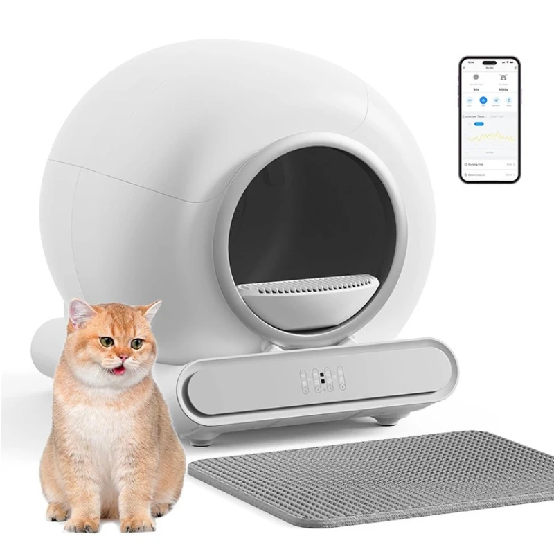 New Automatic Smart Cat Litter Box Automatic Cleaning and Deodorizing Cat Toilet Large Capacity Fully Enclosed Cat Litter Box