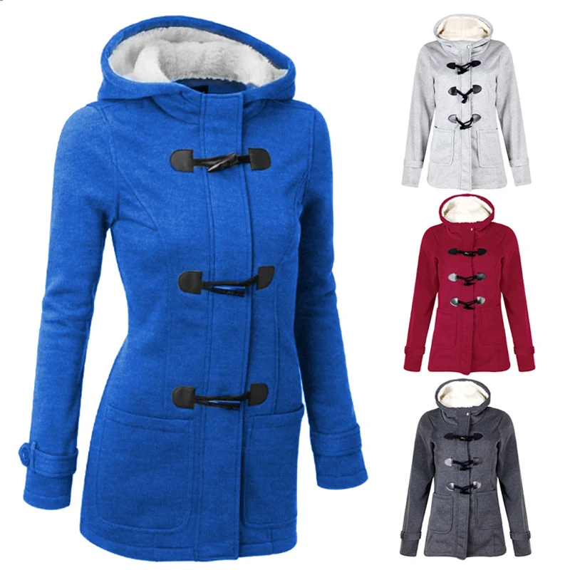 New Autumn Women Outwear Winter Warm Hooded Coat Women\'s Winter Warm Windproof Long Sleeve Thicken Parka Outwear Femme Coat 2022