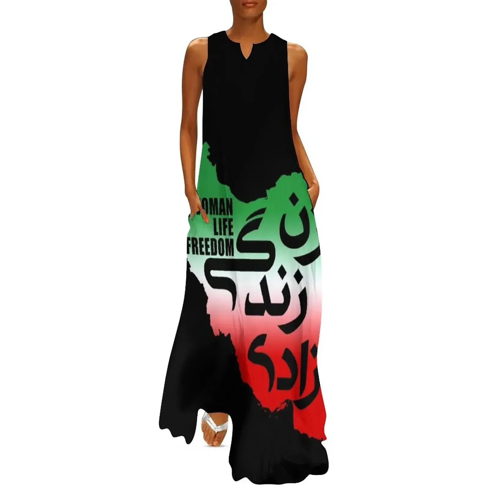 

Woman, Life, Freedom    Long Dress beach dress sexy dress for women summer dresses women 2025