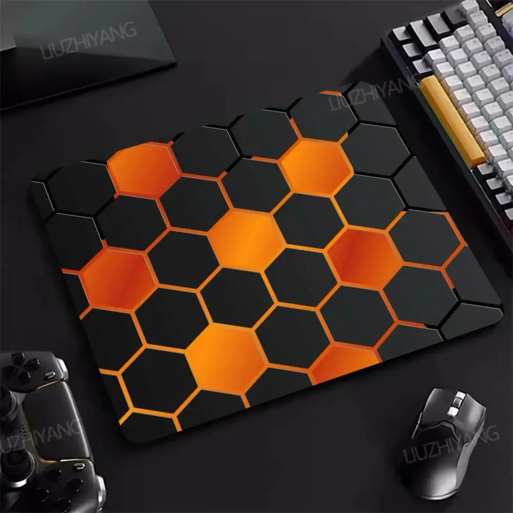 Geometric pattern 3D Mouse Pad Square Computer Office Game Table Mats Rubber Anti-slip HD Gaming Keyboard Mousepads Desktop Mat