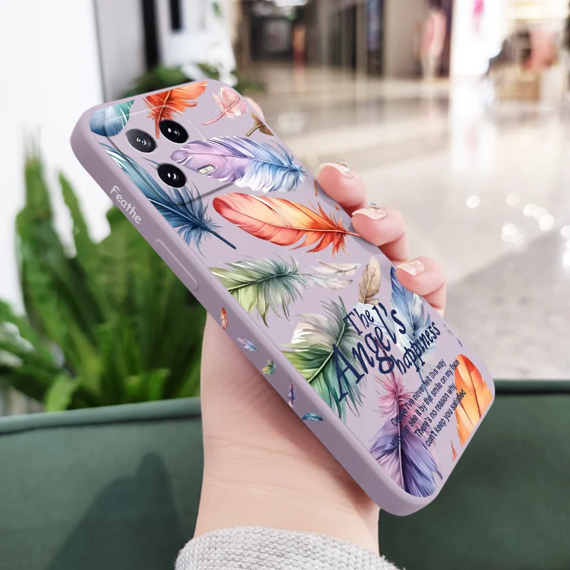 Funda de teléfono de Ángel colorida para Xiaomi Mi 15 14 14T 13 13T 12 12X 12T 12S 11 11T 10 10T 9 9T Pro Lite cubierta de silicona líquida