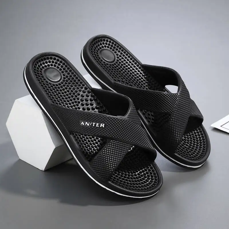 Slippers Men Summer Sandals Women Men Fashion Slippers Beach Sandals Slipper Anti-slip High Quality Casual Bedroom Shoes 39-48