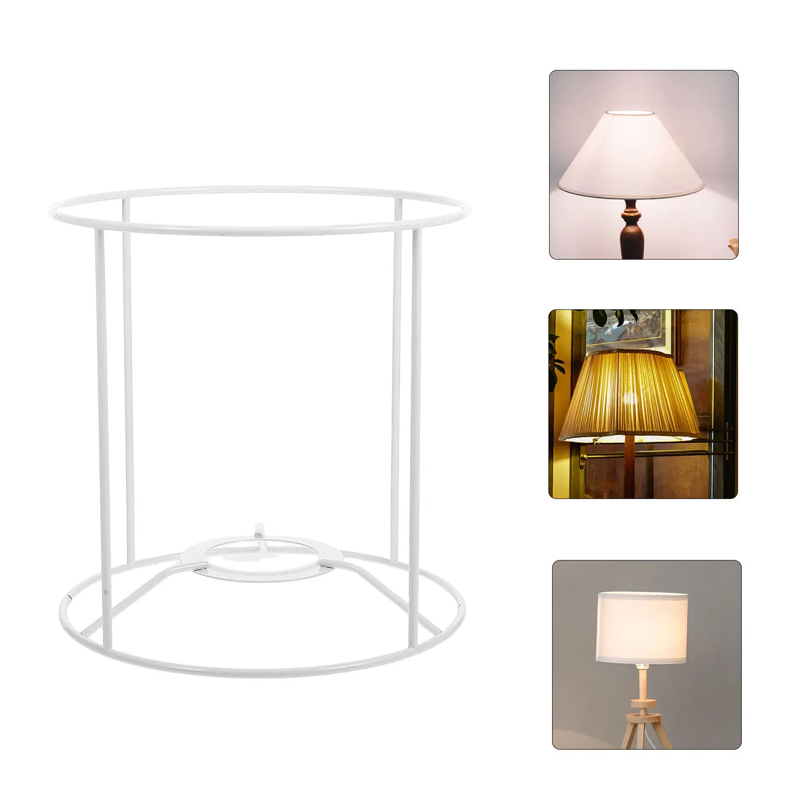 

Lampshade Holder Wire Frame for Desk Lamp Chandelier Ceiling Light DIY Industrial Modern Decor Metal Shade Ring Compatible E27