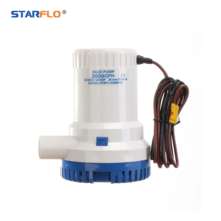 STARFLO 2000GPH 12 Volt Lens Membraanpomp Mini Elektrische Marine Dompelpomp voor Boten