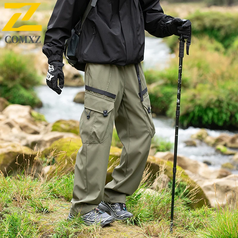 الكلاسيكية الرجال فائدة السراويل جديد 2025 الخريف عادية يندبروف تنفس السراويل التنزه التخييم الدراجات الشارع نمط البضائع السراويل