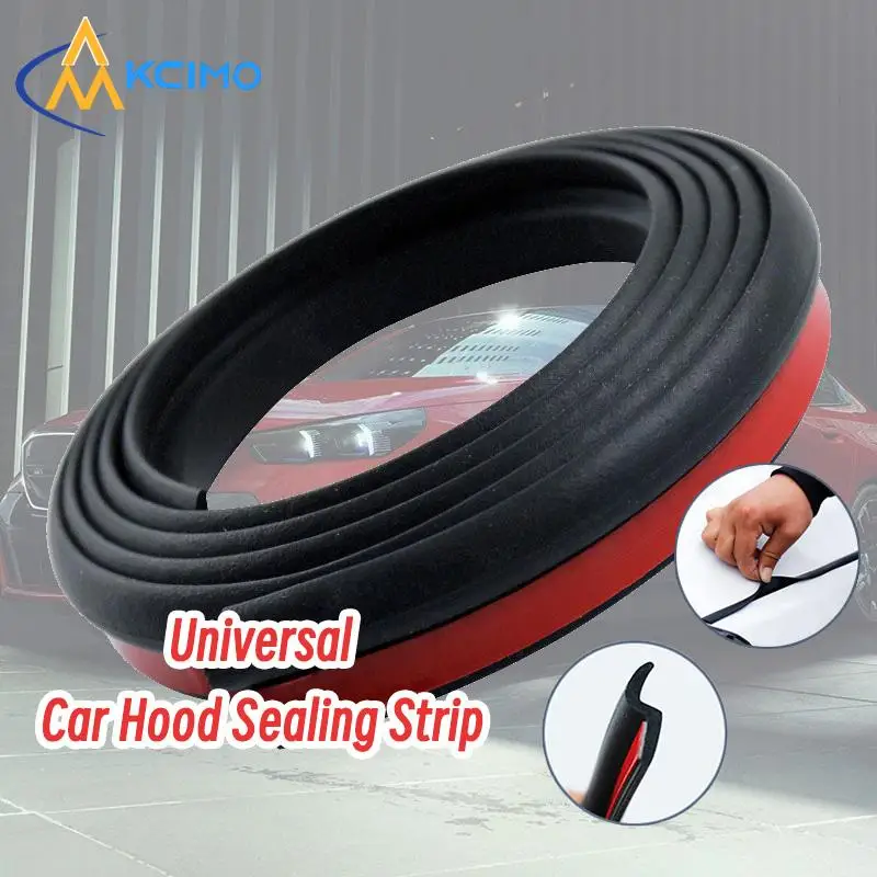 Universal Car Hood Sealing Strip Waterproof Auto Rubber Engine Cover Seal Trim Sealant for Noise Reduction Vehicle Protection