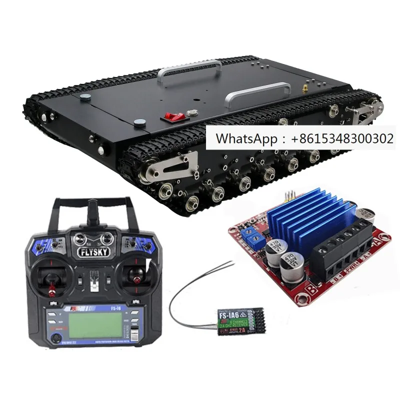 

WT-500S T-ank Chassis R-obot Chassis Remote Control Smart Car with Complete Electronic Control System