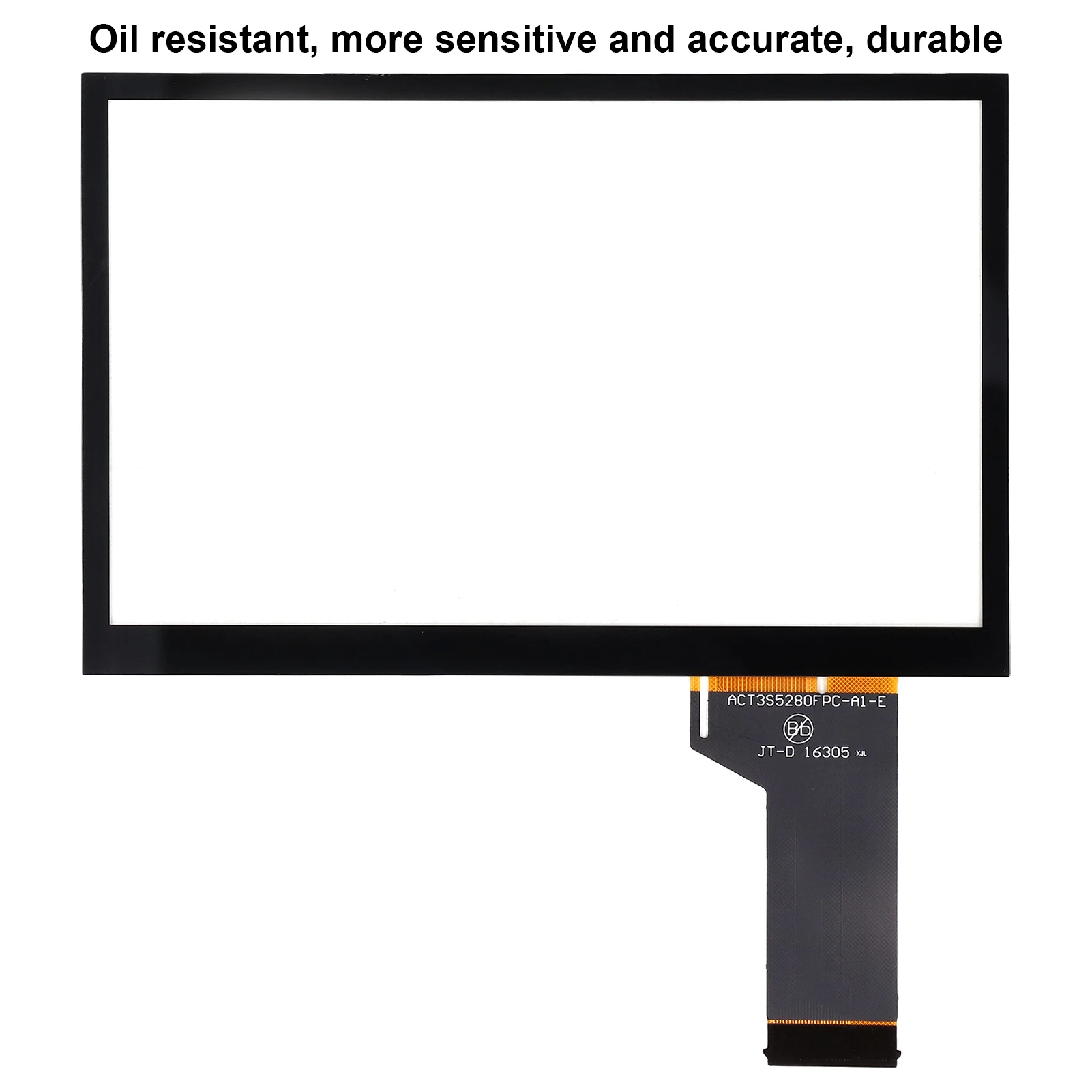 Car LCD Digitizer High Sensitivity Oil Resistant Perfect Fit Easy Installation OEM TDO-WVGA0633F00039 for MIB System