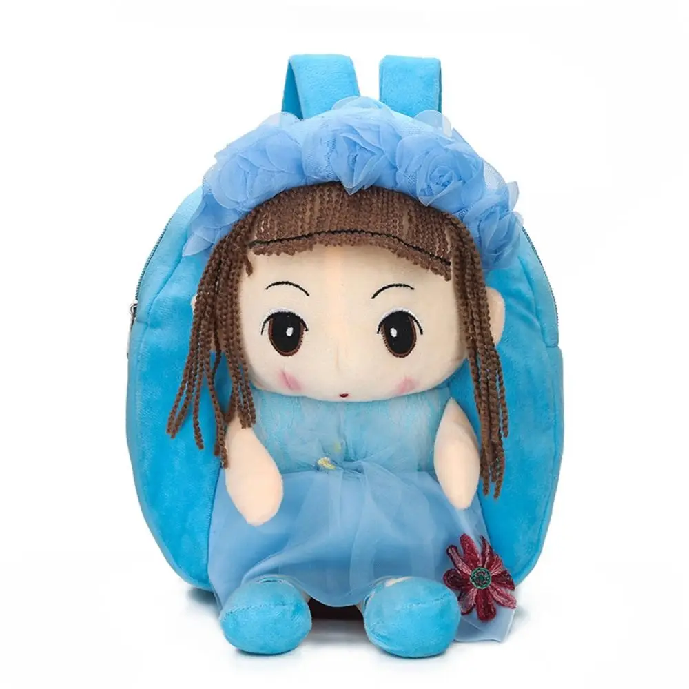 Durable Cute Cartoon Backpack Plush Doll Large Capacity Kids Bag Lightweight Portable Shoulder Bag for Children