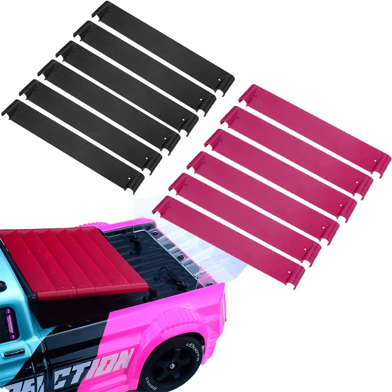 6pcs Plastic Rear Spoiler Tail Wing for 1/8 ARRMA INFRACTION V4 223S BLX 4X4 Model RC Truck Car ARA4315V4T1 T2 T3