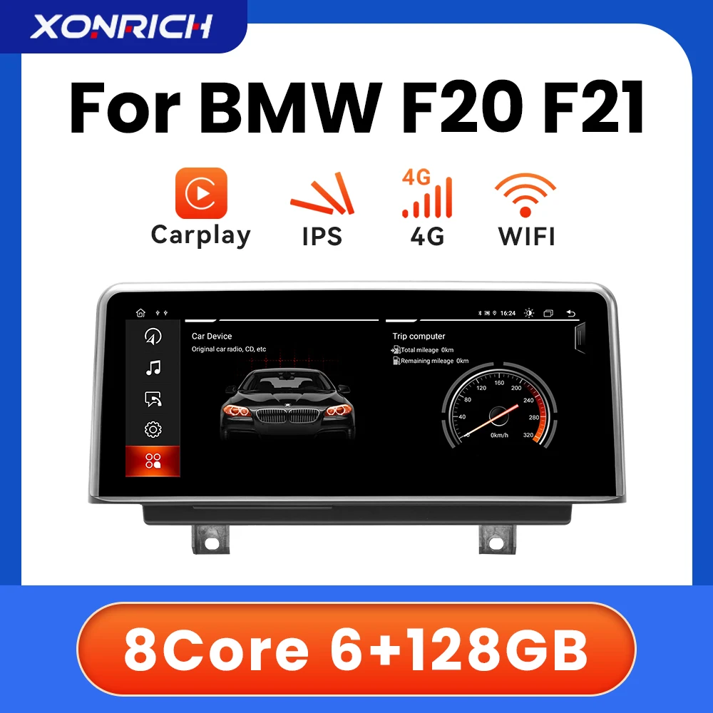 Wireless CarPlay Andorid Auto Car Radio For BMW 1 Series F20 F21 2 Series F23 2013-2016 NBT Navigation IPS Multimedia GPS 2din